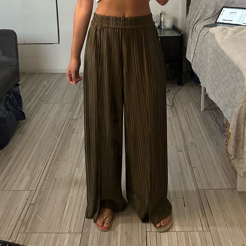 Alice and Olivia, High Waist Wide Leg Pants